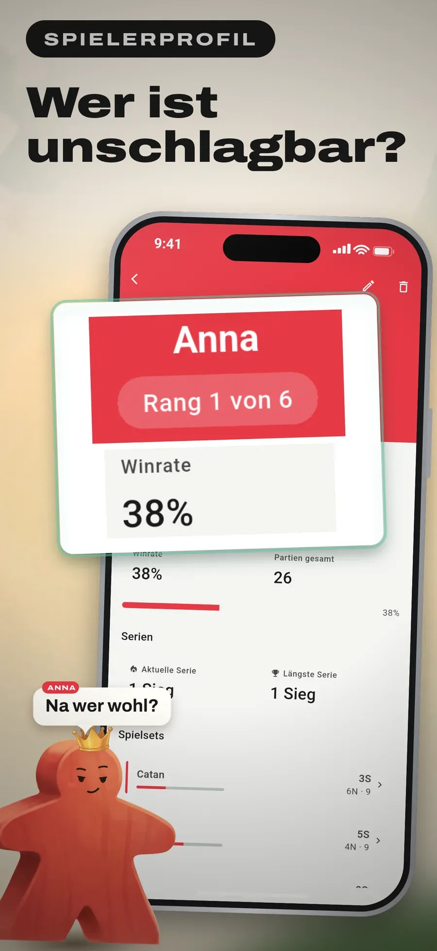 Gametracker Spielerprofil: Winrate und Rang eines Spielers über alle Spiele